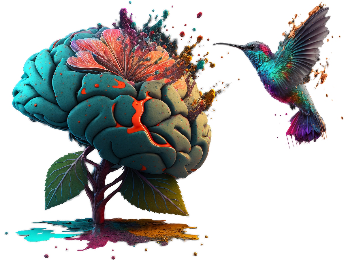 Creative hero section art